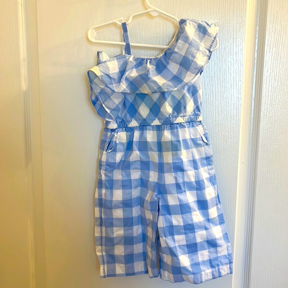 Janie and Jack Gingham romper 2T worn once